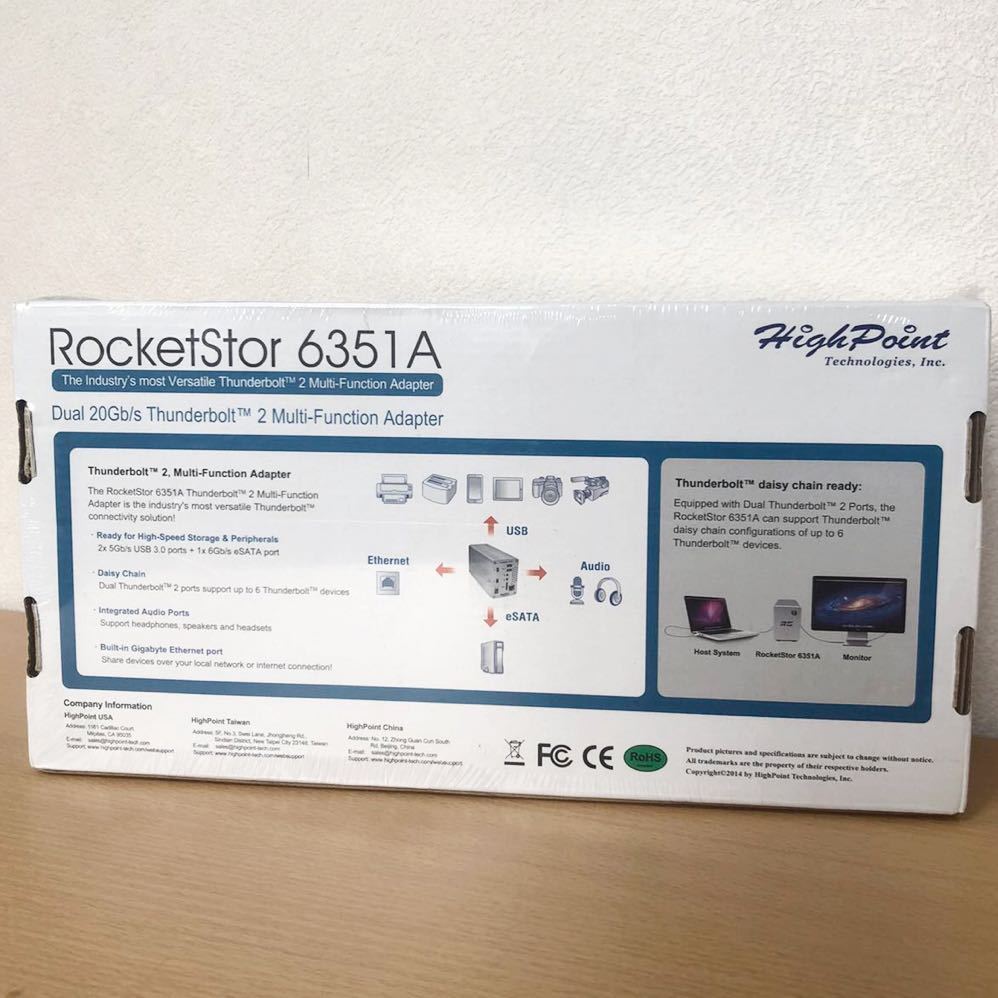 HighPoint RocketStor 6351A マルチインターフェイスドック　未開封　未使用　保管品　アダプター　パソコン　周辺機器_画像3