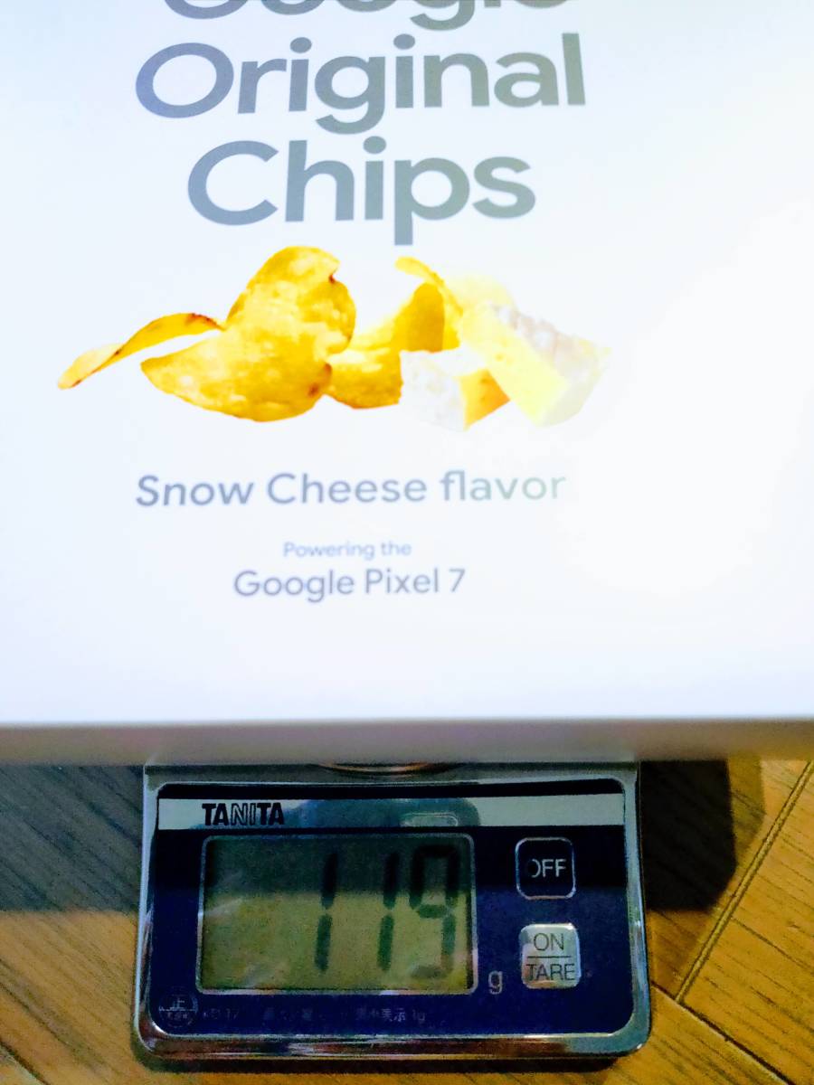google original chips 全４フレーバー（4箱） 限定 純正 当選品 プレゼント用シール付き 箱未開封_重量：119g（Snow Cheese箱、箱は未開封）