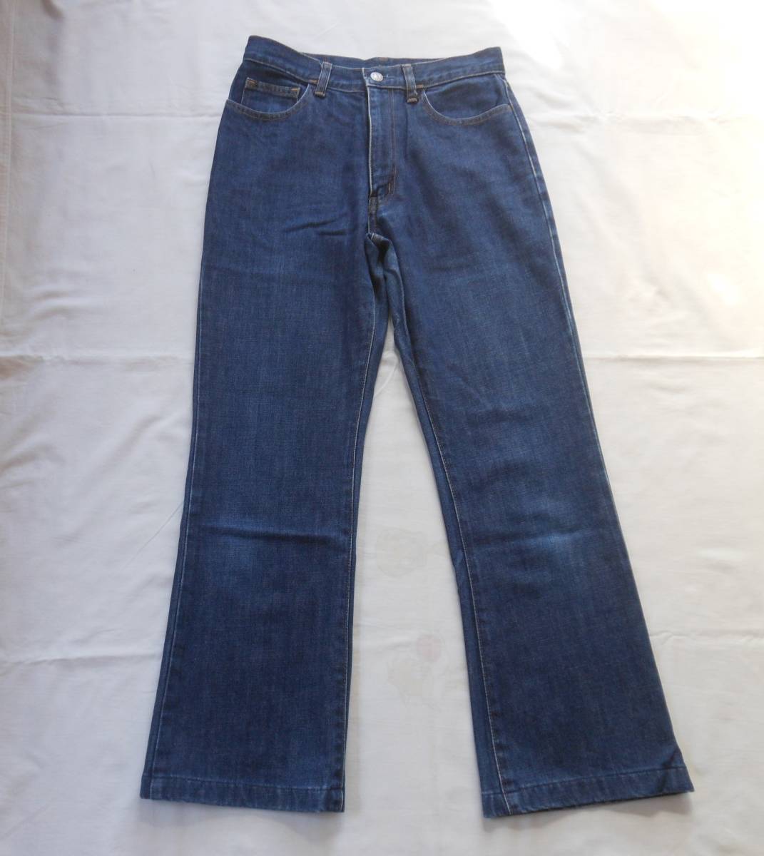 INTERNATIONAL WORLD JEANSインターナショナルワールド　デニムパンツ　68 ブルー・青　日本製　レディース_画像1