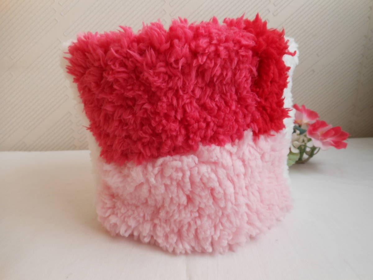  neck warmer patch pink series poodle boa child! hand made 