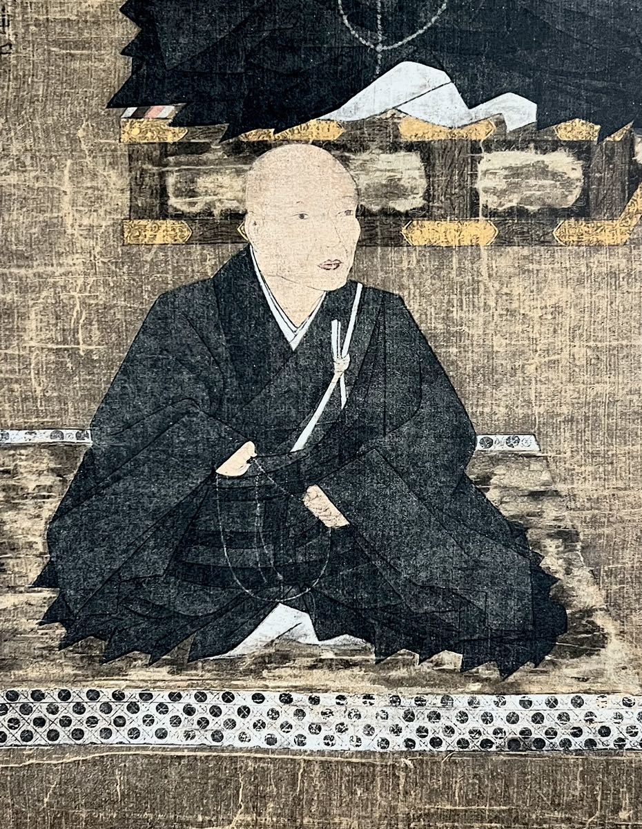 門八】□親鸞聖人 釋蓮如 肖像画□掛軸□紙本□工芸□ 門八】□親鸞聖人 釋蓮如 肖像画□掛軸□紙本□工芸□