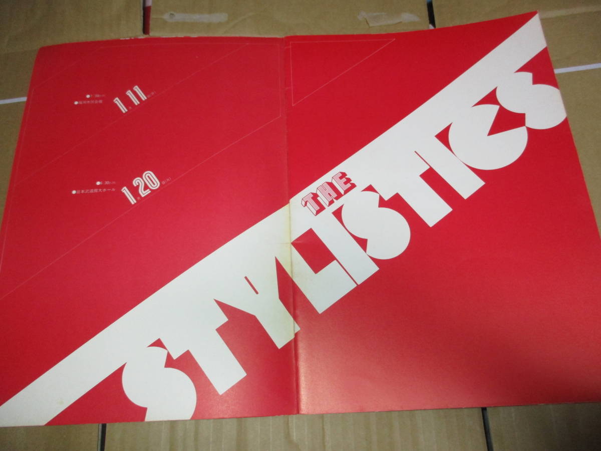  Tour * pamphlet baby's bib li stick sThe Stylistics JAPAN TOUR 1976 year filler Delphi e a* soul 