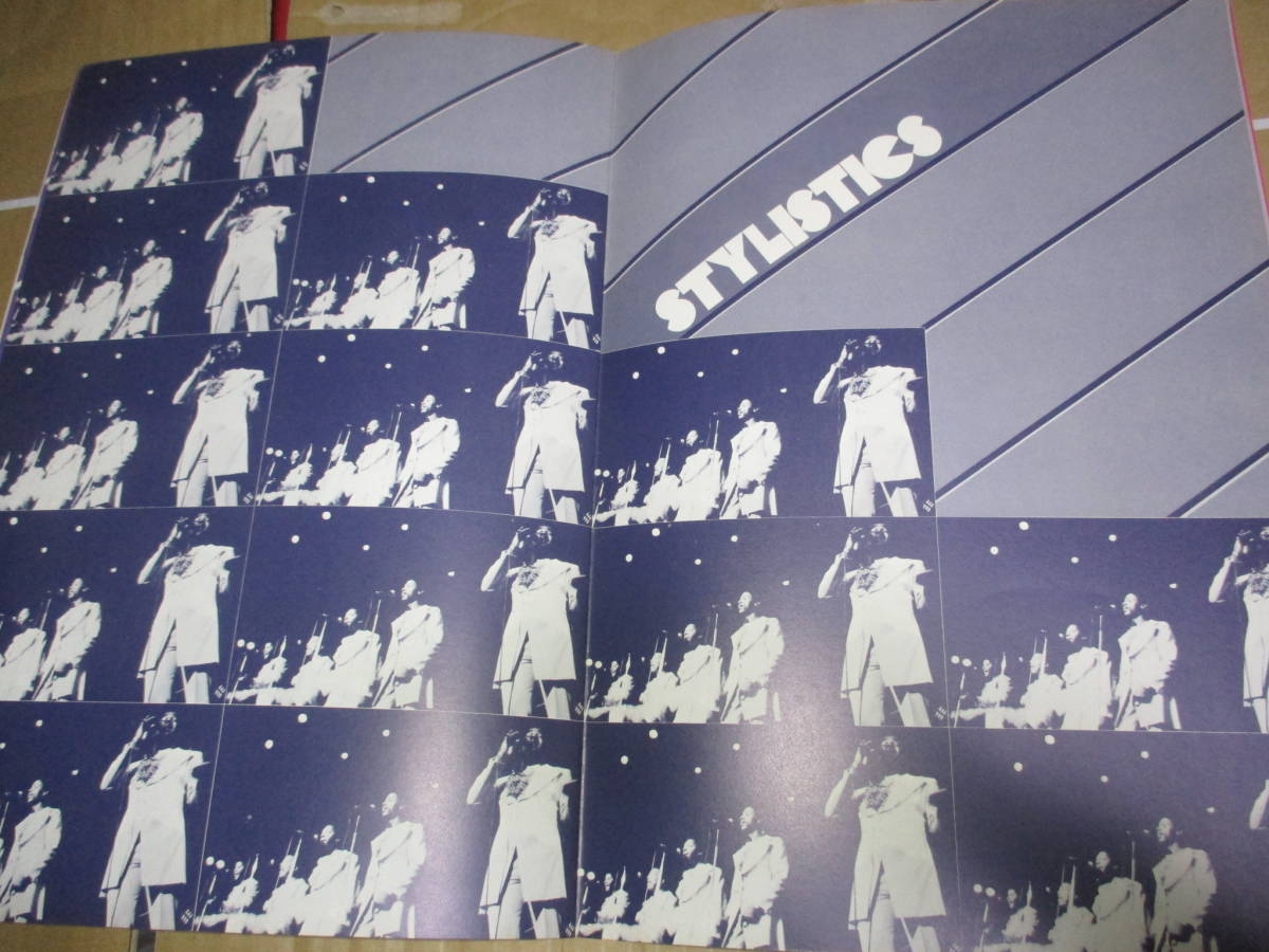  Tour * pamphlet baby's bib li stick sThe Stylistics JAPAN TOUR 1976 year filler Delphi e a* soul 