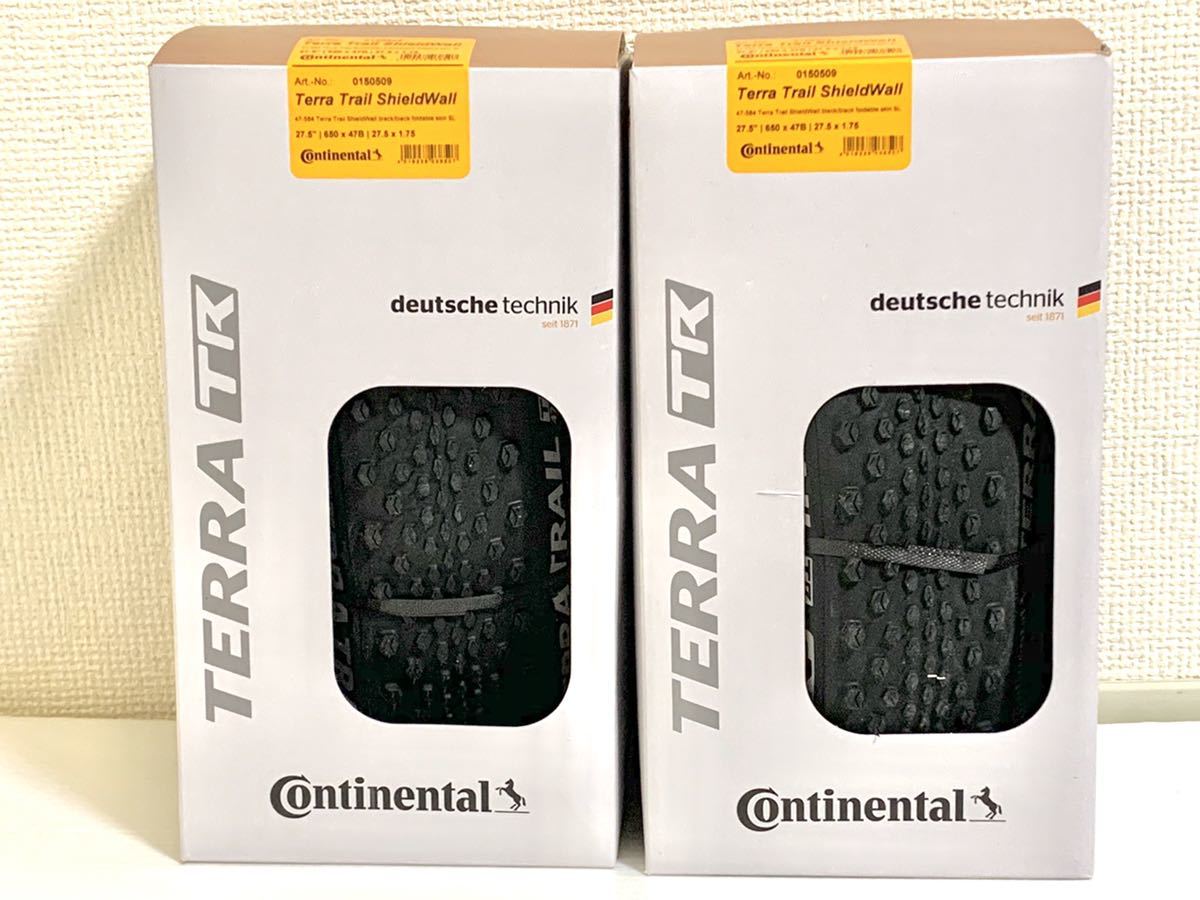 【送料無料】Continental TERRA TRAIL ShieldWall 27.5×47B TL-Ready 新品2本セット 《グラベルロード/650B》の画像1