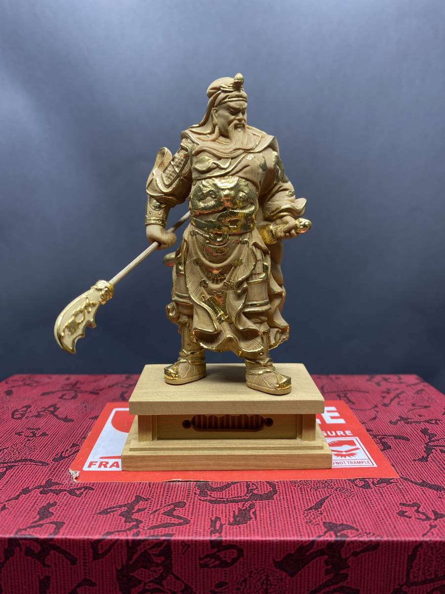 切金 武聖 関公 仏教工芸品　関羽 精密彫刻　三国志 極上品_画像1