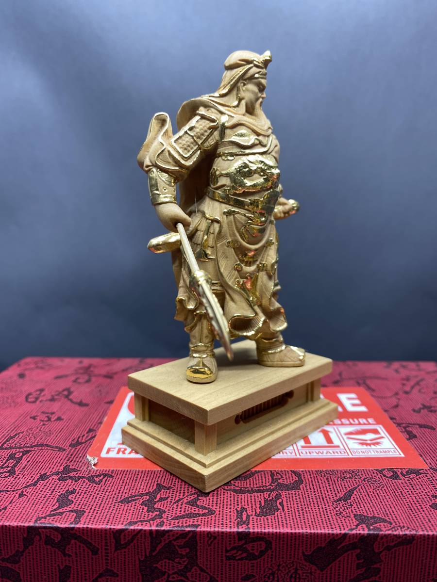 切金 武聖 関公 仏教工芸品　関羽 精密彫刻　三国志 極上品_画像4