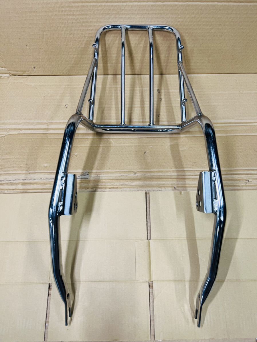 GT380 ワンズ製リアキャリア サンパチ 荷台 メッキ タンデム 純正