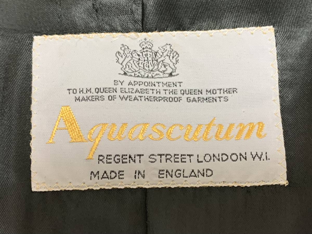  beautiful goods vintage 70*s L-XL corresponding Aquascutum MADE IN ENGLAND PureLambswool double coat Aquascutum England .. Vintage 