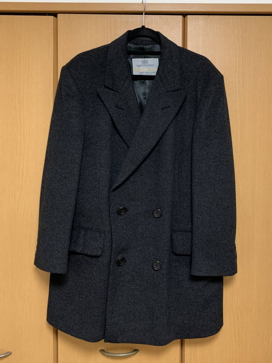  beautiful goods vintage 70*s L-XL corresponding Aquascutum MADE IN ENGLAND PureLambswool double coat Aquascutum England .. Vintage 