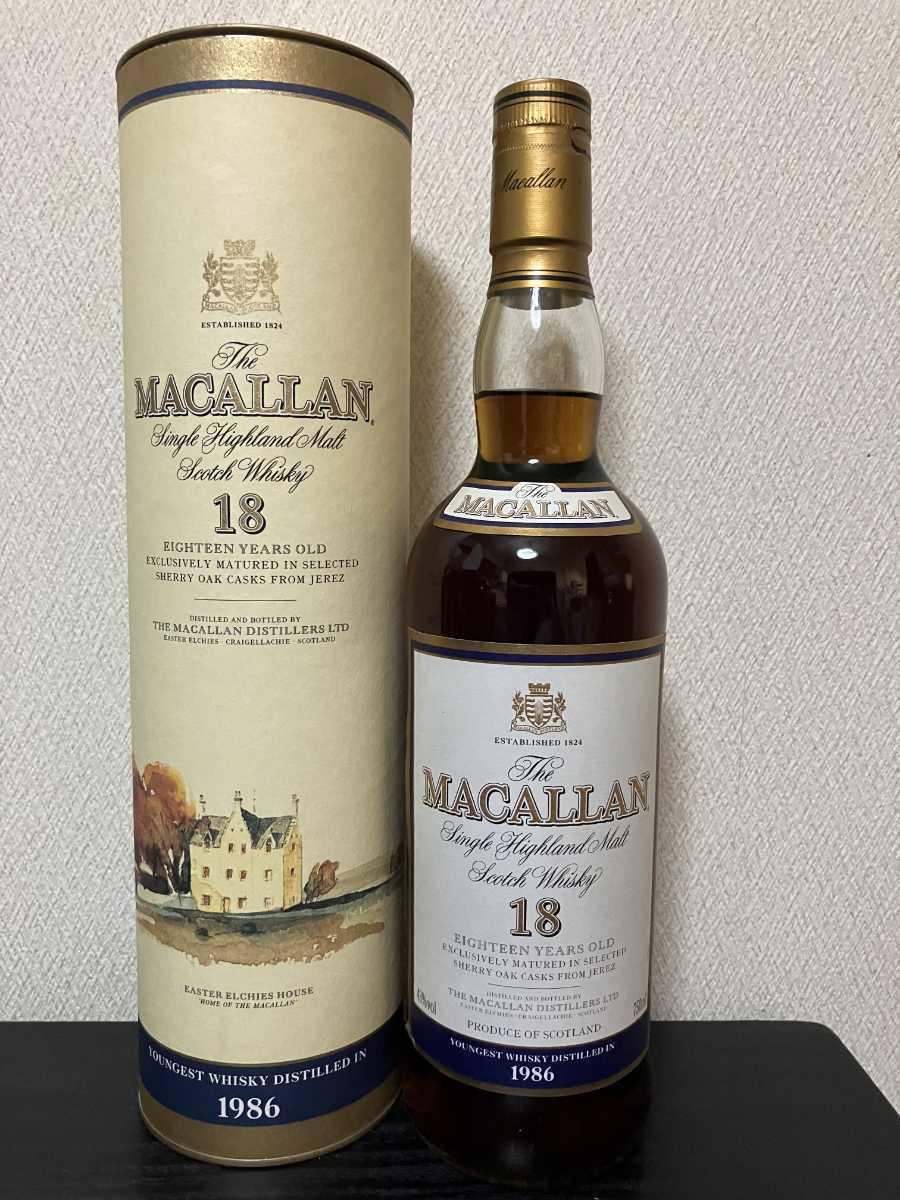 マッカラン 18年 1986 旧ボトル 未開栓品 箱付き MACALLAN サントリー