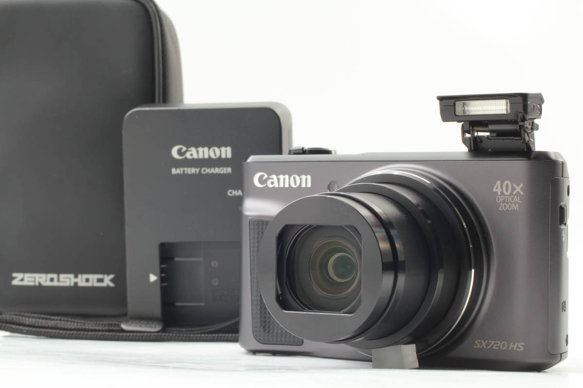 美品】Canon PowerShot SX720 HS 20.3MP Black Compact Digital Camera