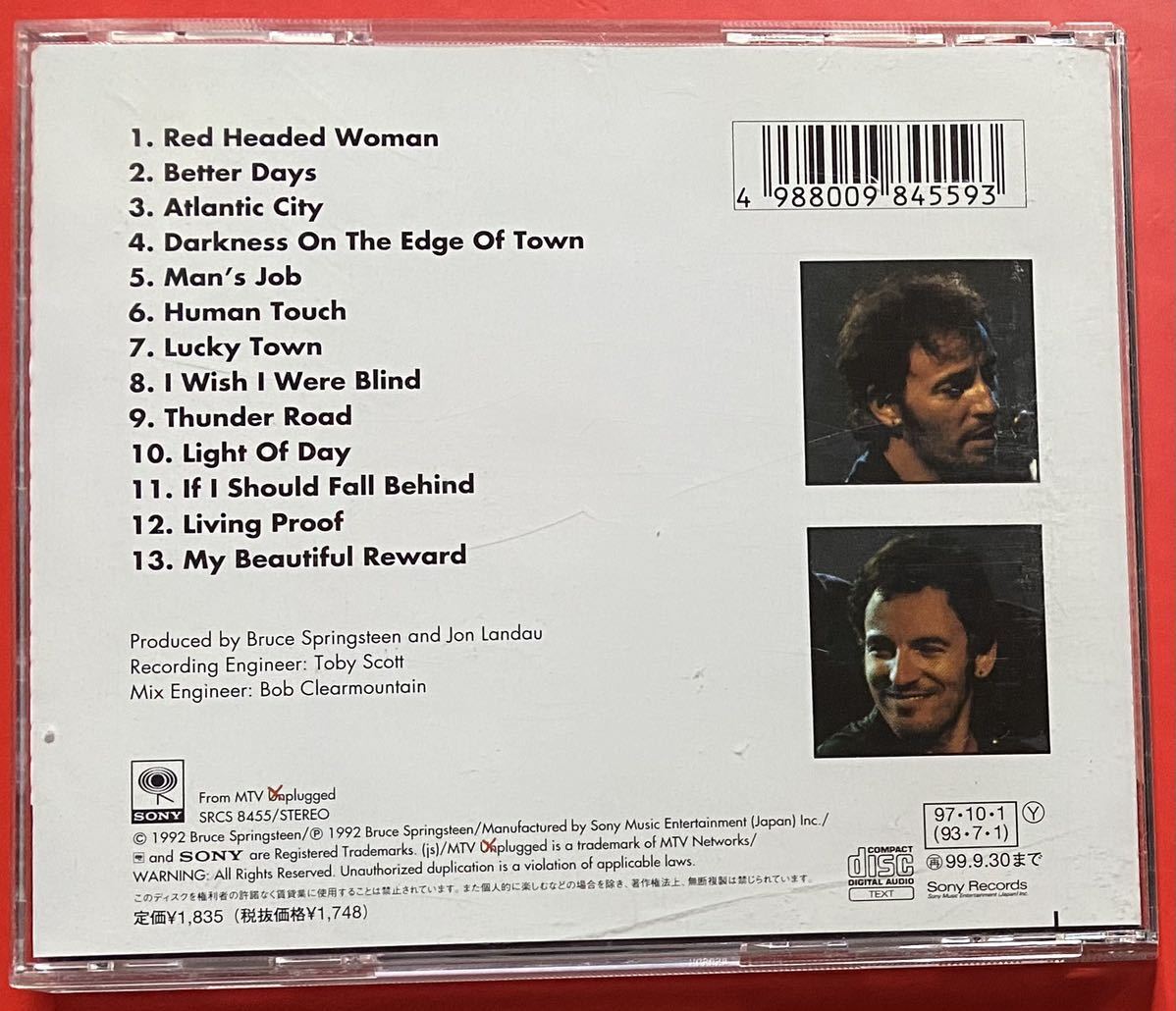 【CD】ブルース・スプリングスティーン「Plugged -MTV in Concert 」 Bruce Springsteen 国内盤 [1007]_画像2