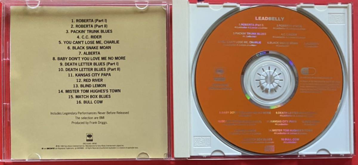 【CD】レッドベリー「LEADBELLY」国内盤 [10200297]の画像3