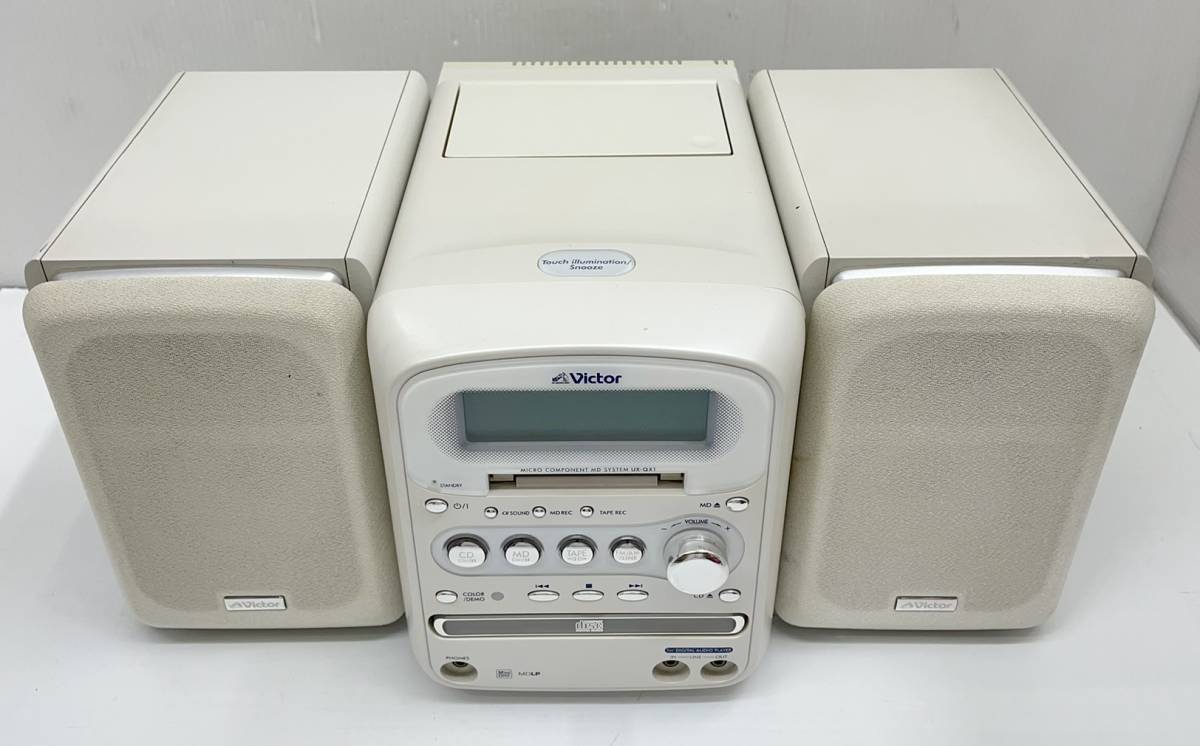 ビクター JVC コンポ UX-Q15-W（CD MD カセット）