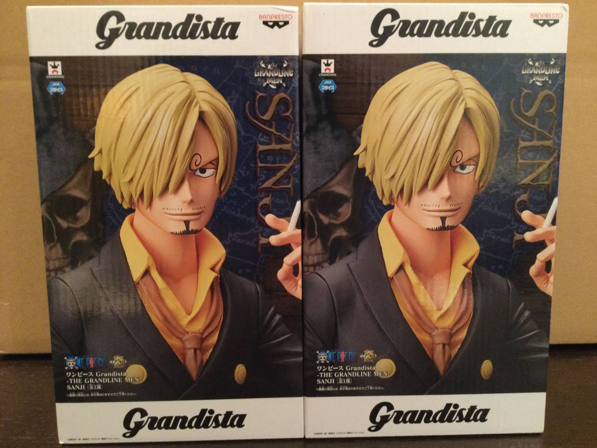 ONE PIECE ワンピース Grandista-THE GRANDLINE MEN-SANJI サンジ 2個セット フィギュア プライズ 新品 未開封 同梱可