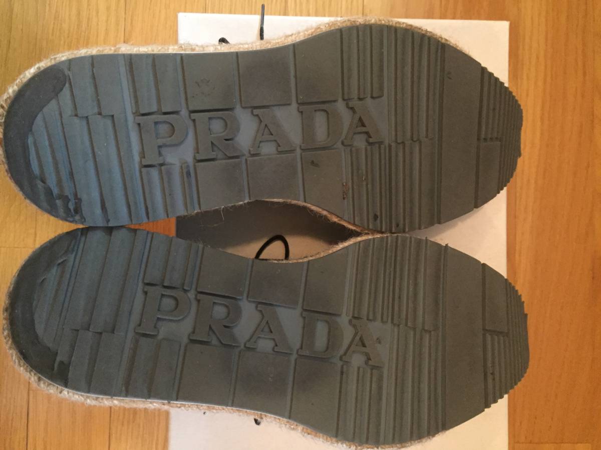 PRADA 靴　エスパ　シューズ　ウィングチップ　７　プラダ_画像5