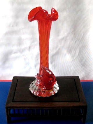 アンティーク　ガラス花器 　花瓶　 オブジェ　_画像4