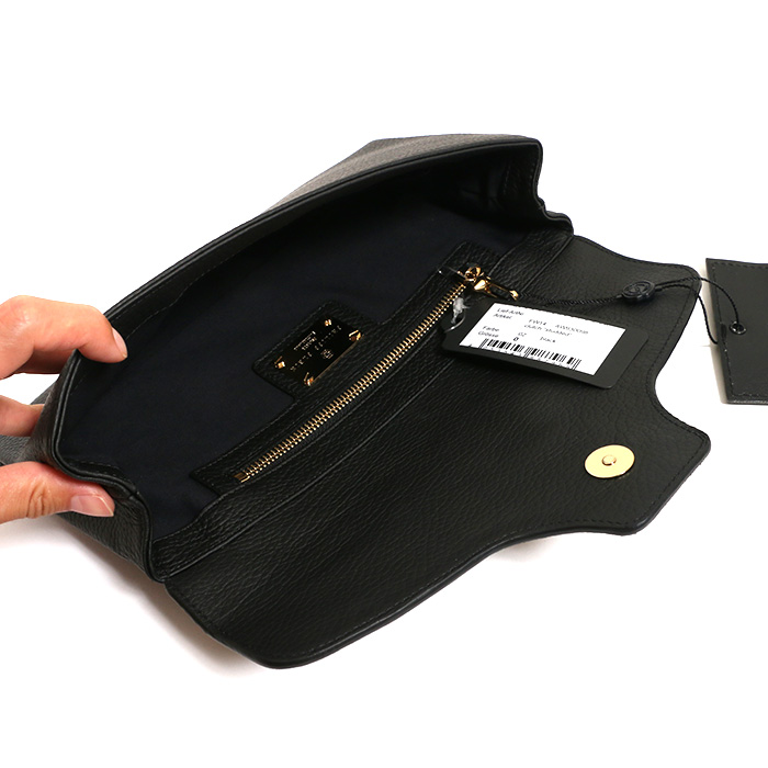 [ new goods unused ] Philip plain clutch bag studs leather original leather Gold black black high class fine quality gorgeous Philipp Plein 717071507g