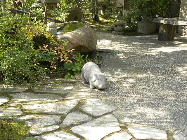 かわいい可愛い豚ぶたブタ庭ガーデン御影石石動物石像| JChere雅虎拍卖代购