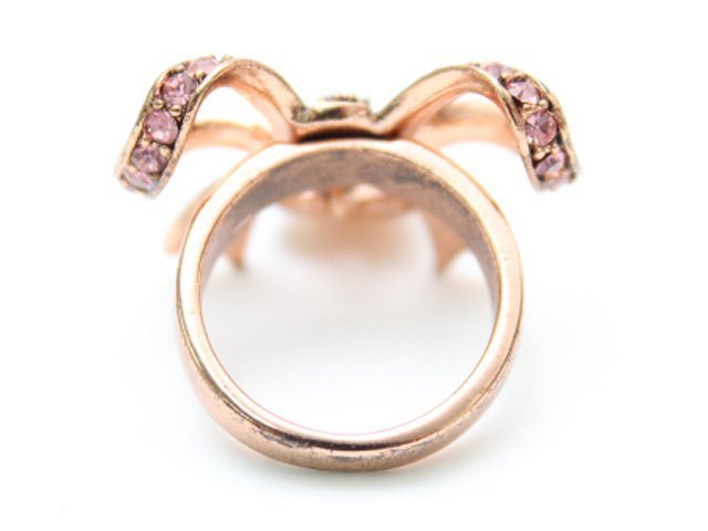 Betsey Johnson Betsey Johnson лента кольцо розовое золото примерно 11 номер 