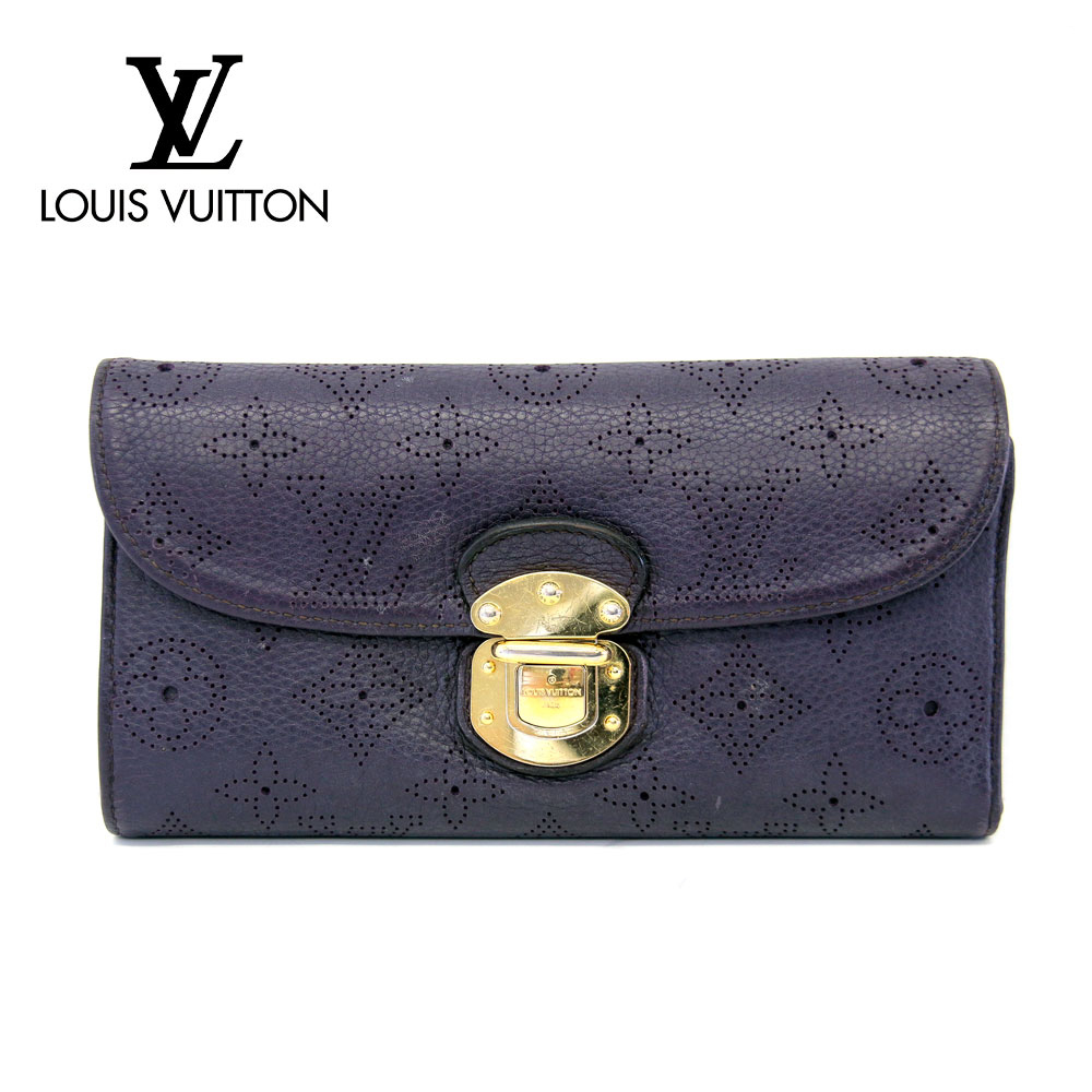 送料無料【LOUIS VUITTON】ルイ ヴィトン モノグラム マヒナ ロング