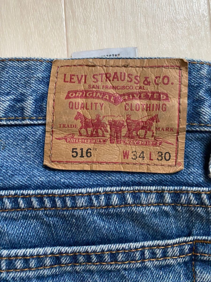 Levi's 516 W34 L30 ジーンズ ジーパン デニムパンツ メンズブランド古着 リーバイス516 送料無料