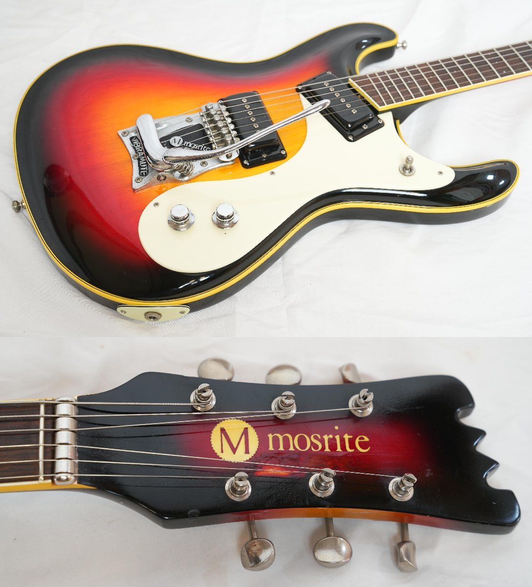 ★MosriteUSA★’63 Model Sunburst USA製 フィルモア期 モズライト HC付★の画像2