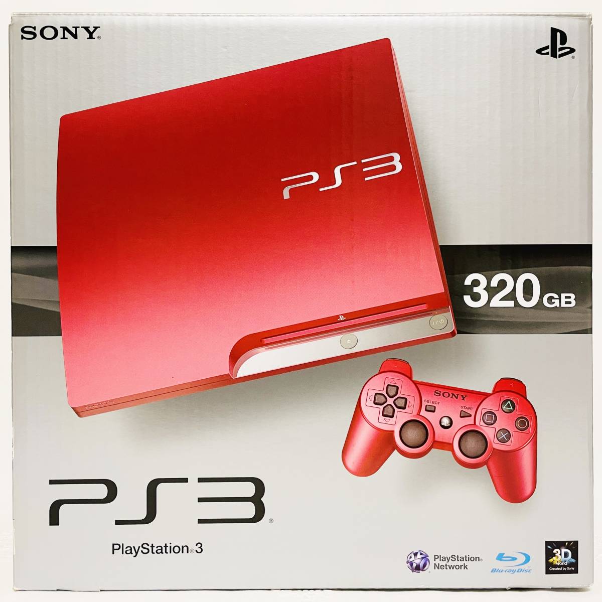 極 動作良好 SONY PlayStation3 本体 320GB スカーレット レッド CECH