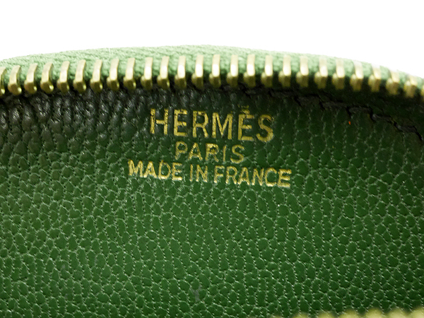 HERMES エルメス コインケース キウイ □D刻印 エルメスブティック修繕
