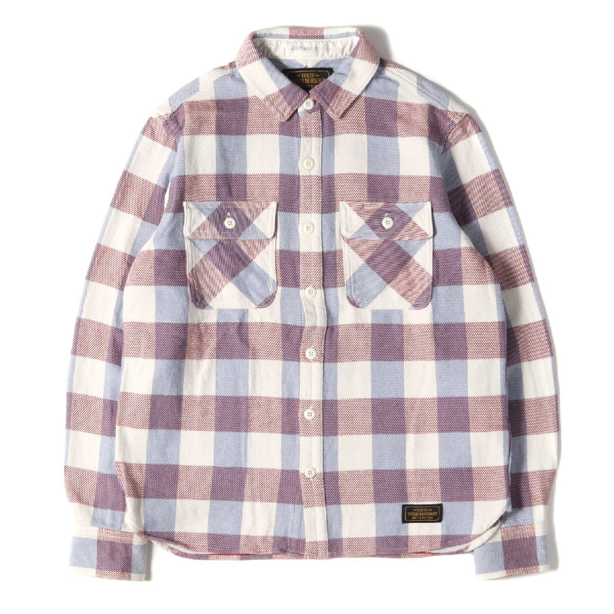 NEIGHBORHOOD ネイバーフッド シャツ ヘビー チェック フランネルシャツ CABELLA C-SHIRT. LS 17SS バーガンディー S