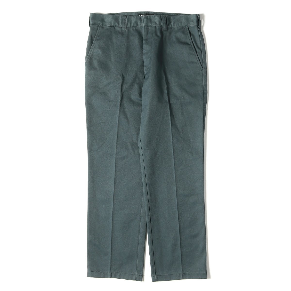 WACKO MARIA ワコマリア パンツ TCツイル チノパンツ TWILL SKATE PANTS TYPE 1 スケート 19AW コットン グリーン系 M ボトムス