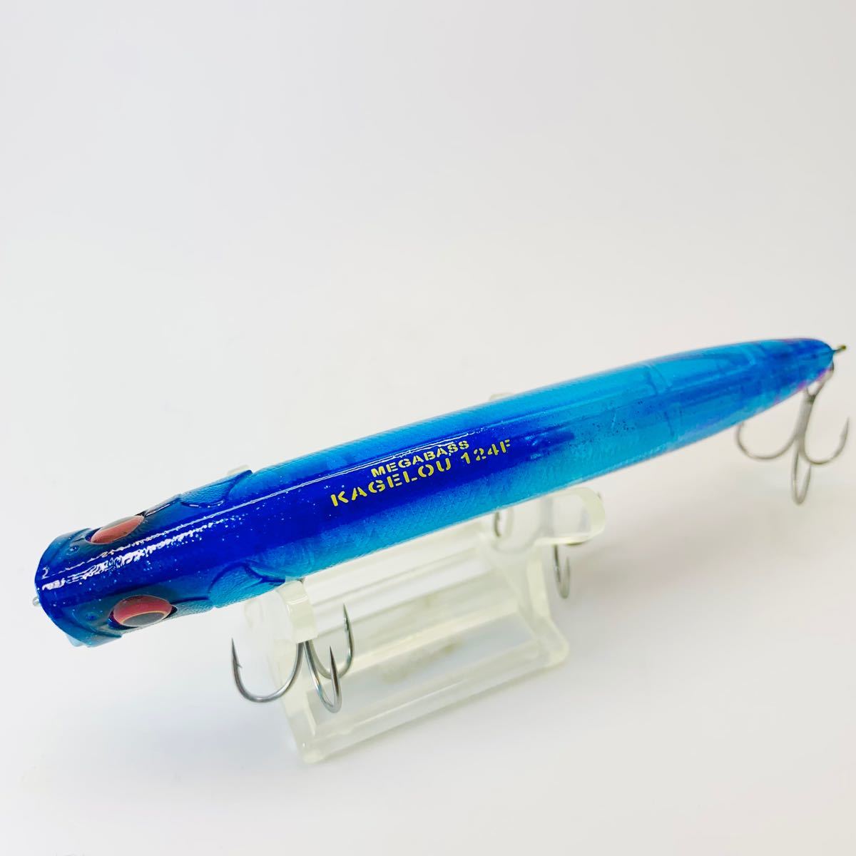 美品】メガバス カゲロウ 124F ブルークリアデュエットラメ 美品】メガバス カゲロウ 124F ブルークリアデュエットラメ