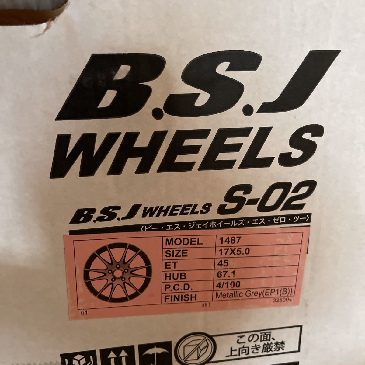 ヤフオク! - 新品アルミホイール BSJ S-02 17×5J+45 100-4H 4...