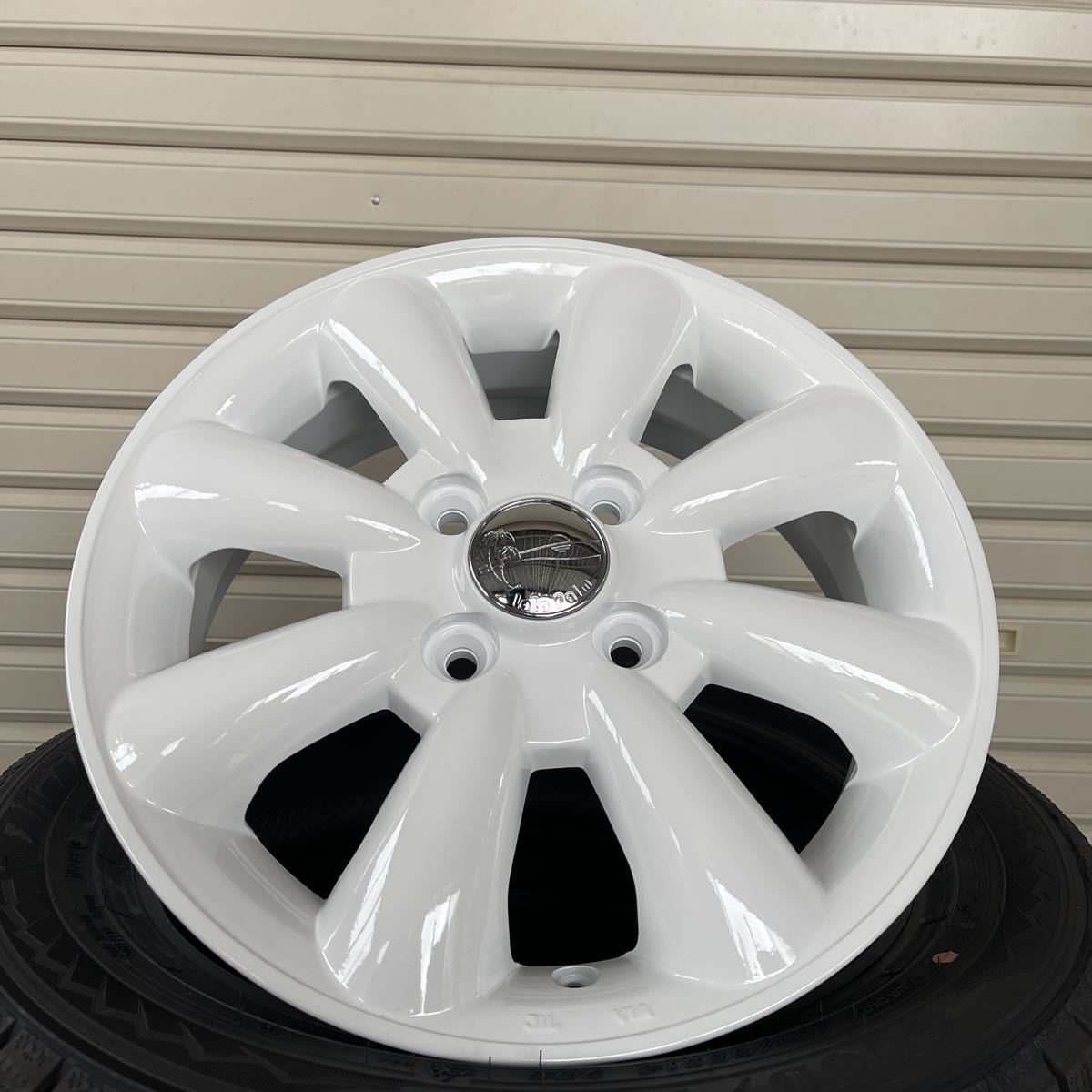 ララパームKC-8◆新品スタッドレス◆155/65R14◆グッドイヤーアイスナビ8◆NBOXタントワゴンRラパンアルトトスペーシア　ホワイト◆_画像3