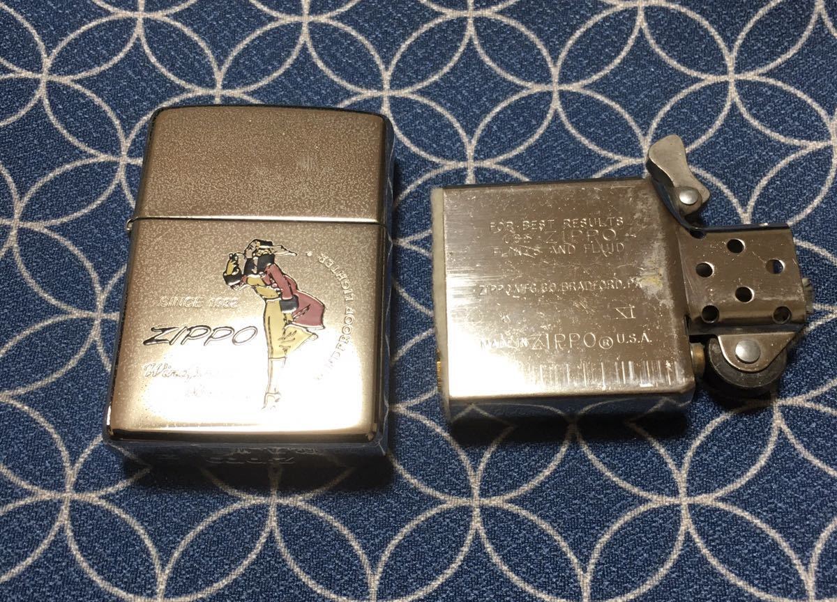 ZIPPO WINDY VARGA GIRL SILVER PLATE ジッポー ウインディ　バーガガール　シルバープレート　現状品_画像8