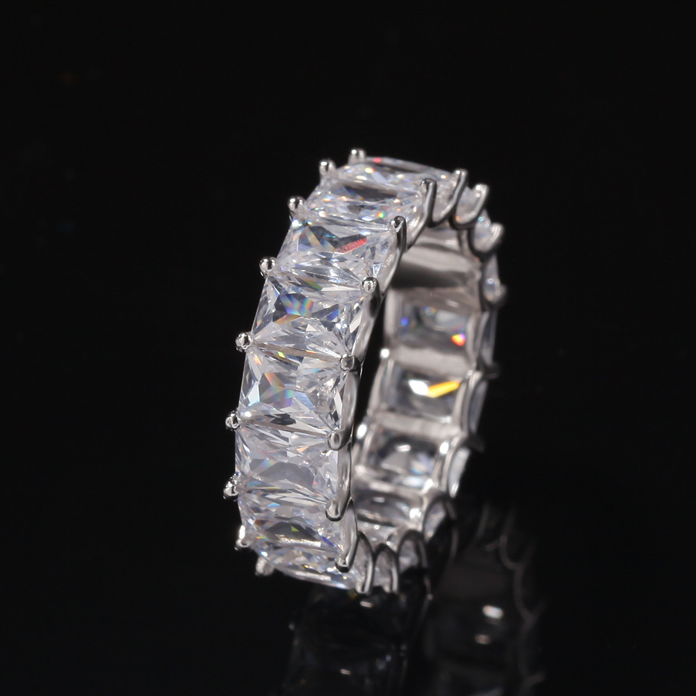 [Дешево] 1 иена ~ Новая ааа -класс Jilcon Cz Diamond 18 кгп Кольцо 11-11 высококачественные женские женские кольцо кольцо белое золото