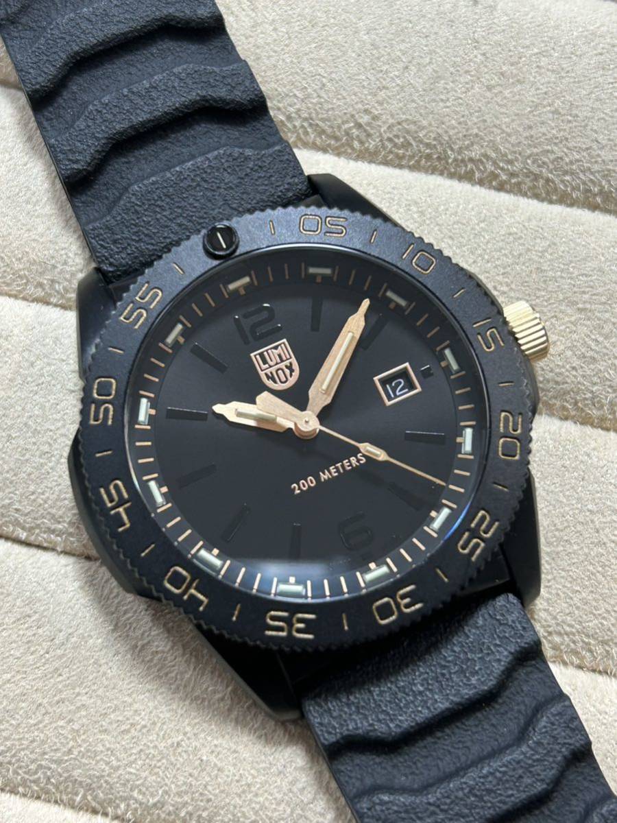 Extreme Beauty Luminox Pacific Diver Limited Edition 1111 Limited Men's Watch 3121.BO.BOLD GOLD BOX, Гала, с картой