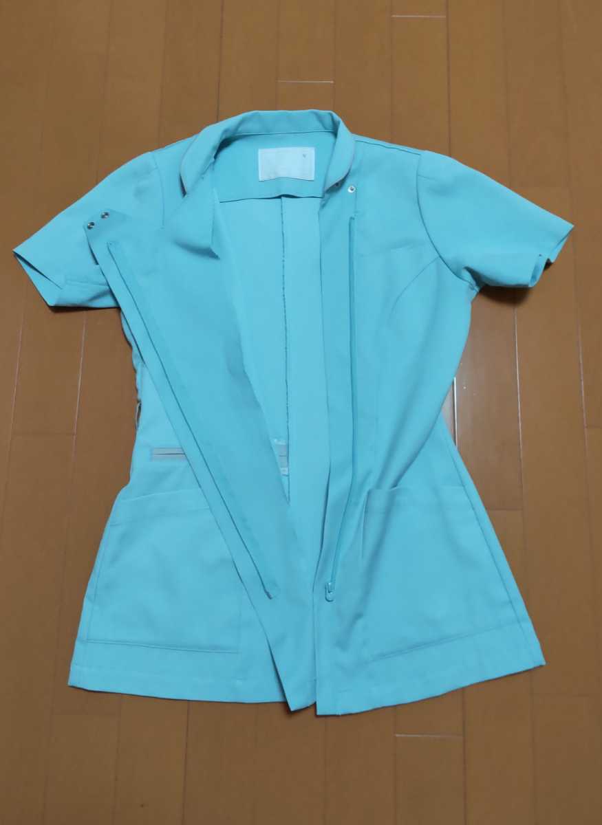  free shipping!nagaire- Ben medical care for [ white garment ] light blue /M/ nurse clothes / nurse wear /NAGAILEBEN