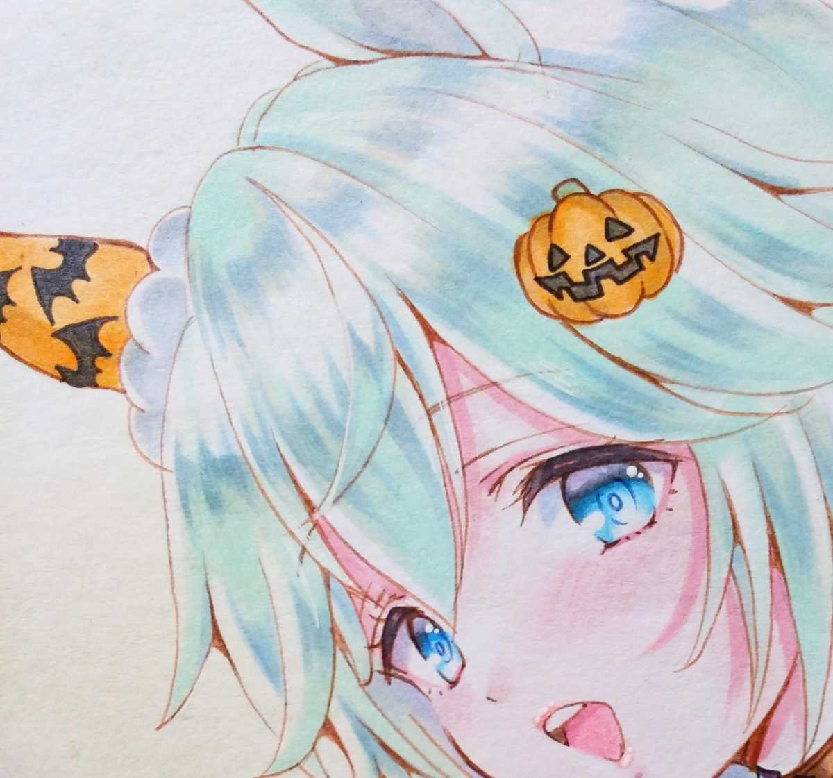 色紙〔セイウンスカイ ハロウィン trick or treat Halloween ウマ娘