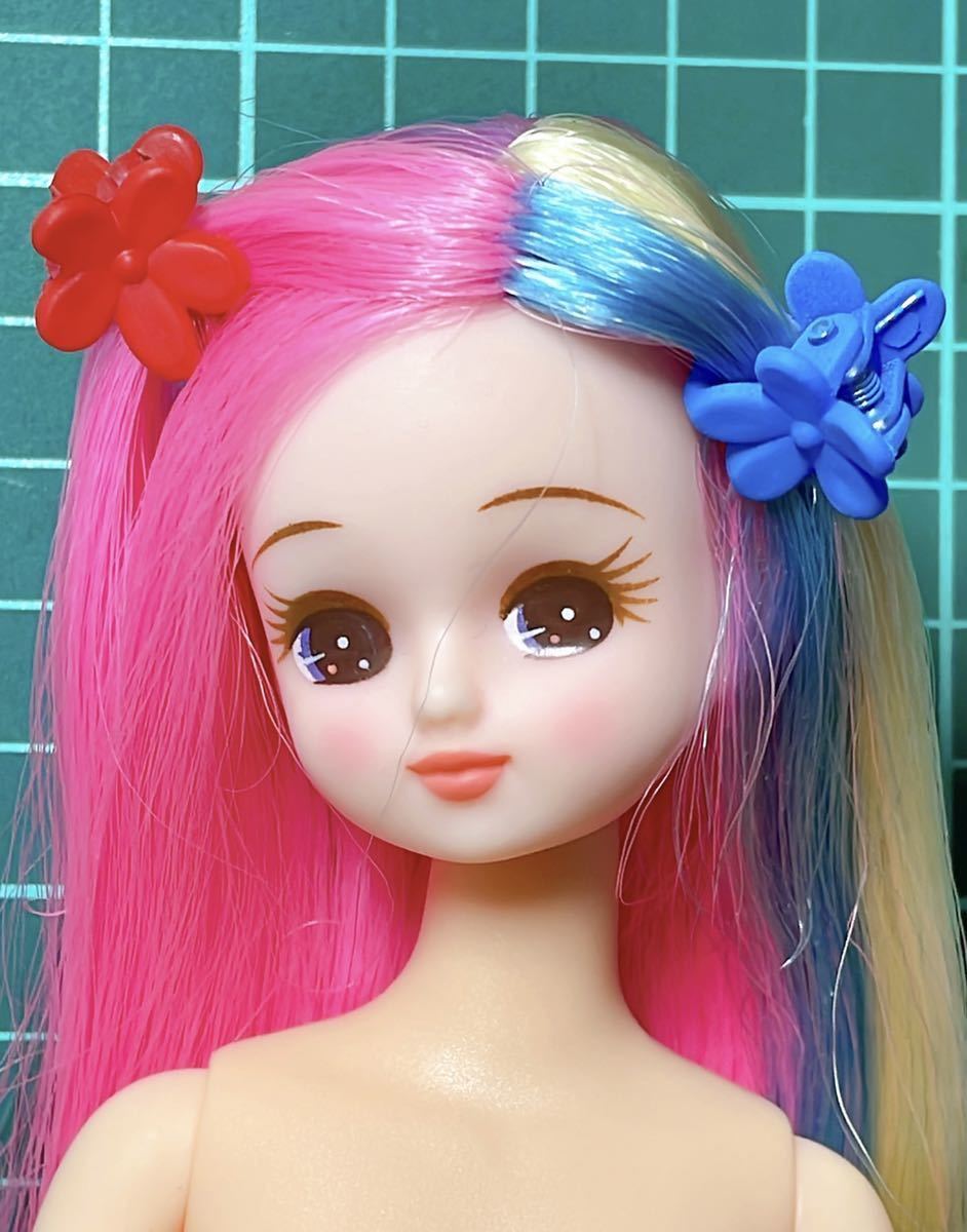 [ prompt decision ]10 piece set * doll . exactly. size * colorful . miniature hair clip set *