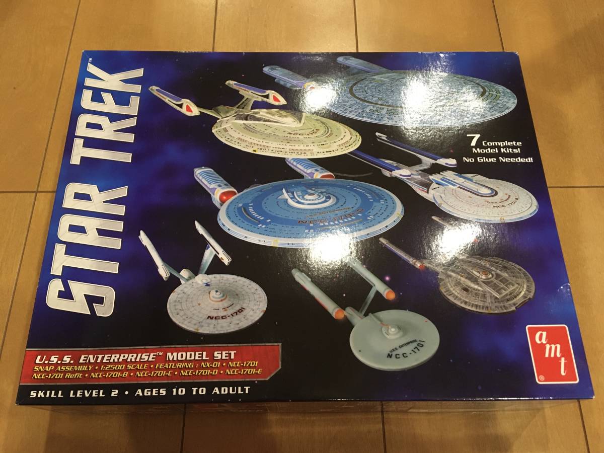 AMT　1/2500　エンタープライズ　　7艦セット　全面デカール　スタートレック　プラモデル　STAR TREK_画像1