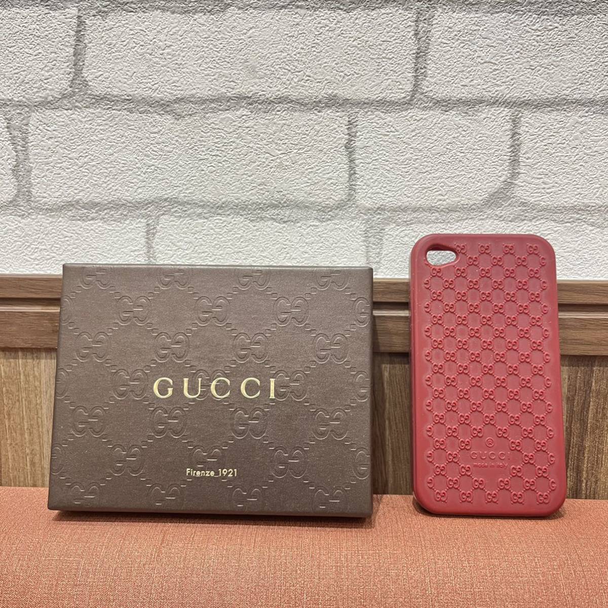 送料無料 GUCCI グッチ GG スマホケース iPhoneケース ブランド アイテム iPhoneカバー iPhone4 iPhone4s 箱付き 携帯ケース_画像1