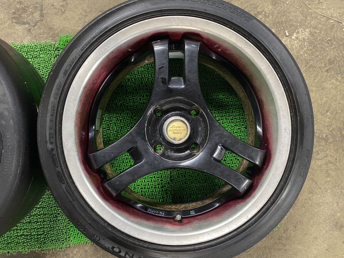 YOKOHAMA SUPER ADVAN RACING ヨコハマ スーパーアドバンレーシング SA3R 17インチ 8J +35 PCD 114.3 4 H 4 穴 2本