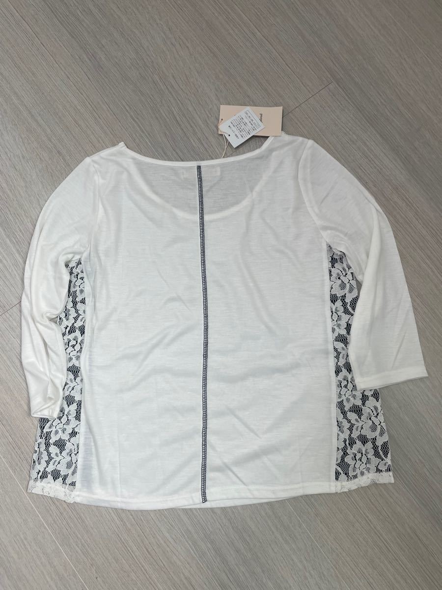 Tシャツ ロンT 七分袖 白 ホワイト レディース フリーサイズ Mサイズ｜PayPayフリマ