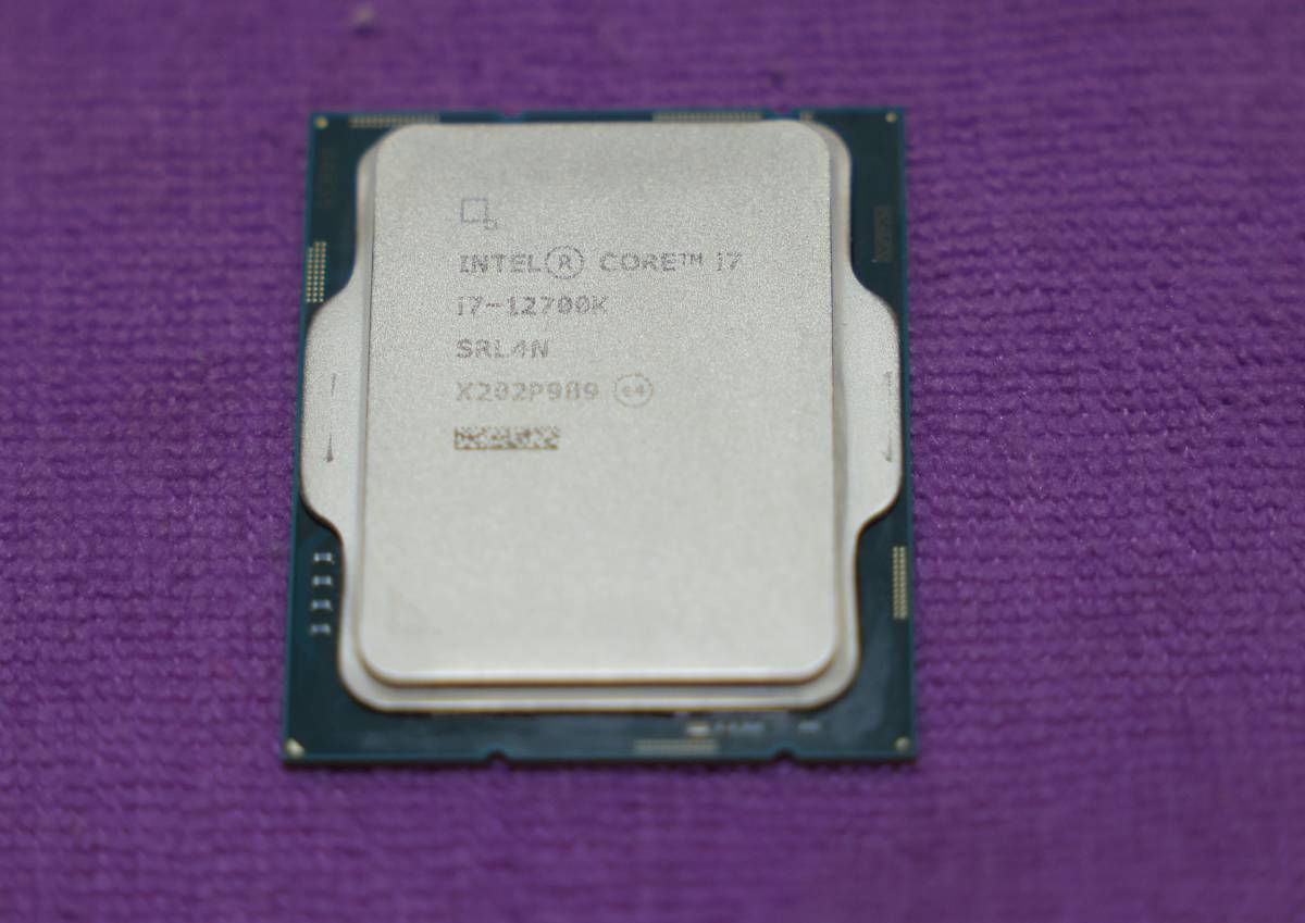 使用約60日】Intel 第12世代 CPU Core i7 12700K BOX LGA1700 インテル