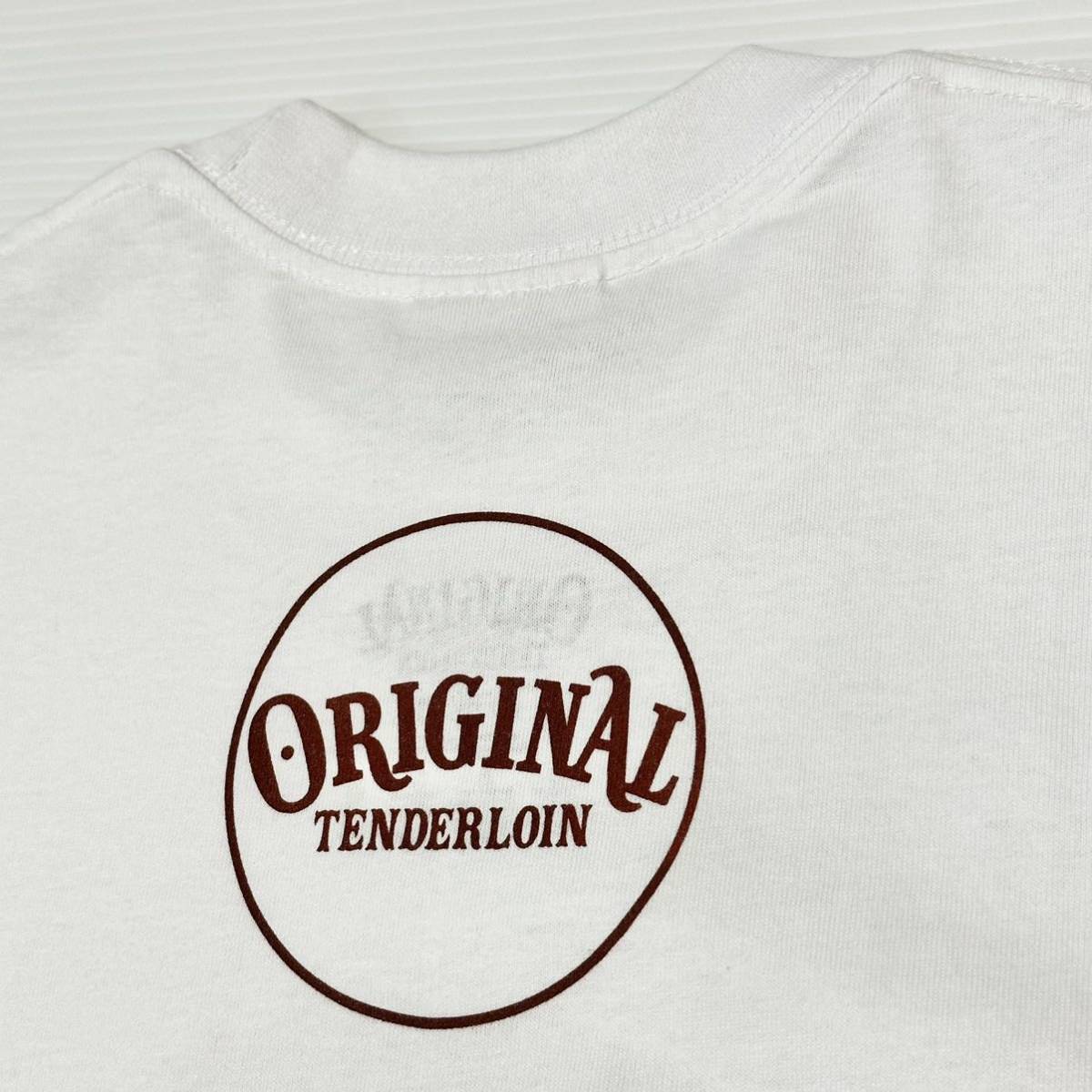 1円出品 TENDERLOIN tenderloin テンダーロイン 半袖 Tシャツ TEE JC ジェシー イエス キリスト キリシタン ホワイト  白 M 本店 限定