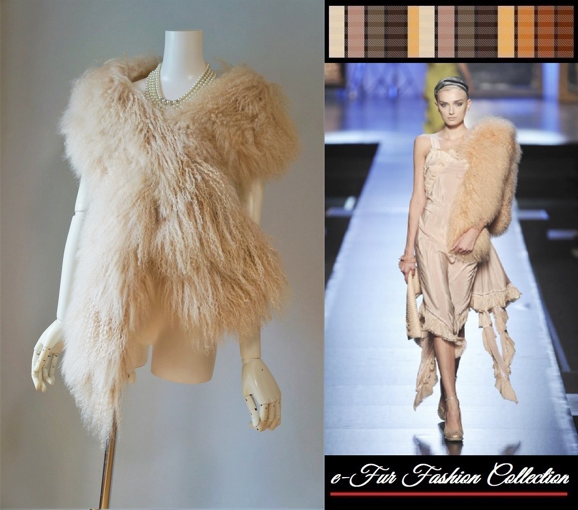  wonderful presence * Celeb liti. atmosphere! Tibet ram First -ru long muffler pocket attaching fur muffler * real fur neck warmer 