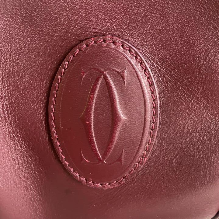 美品】Cartier カルティエ マストライン 巾着 ショルダーバッグ