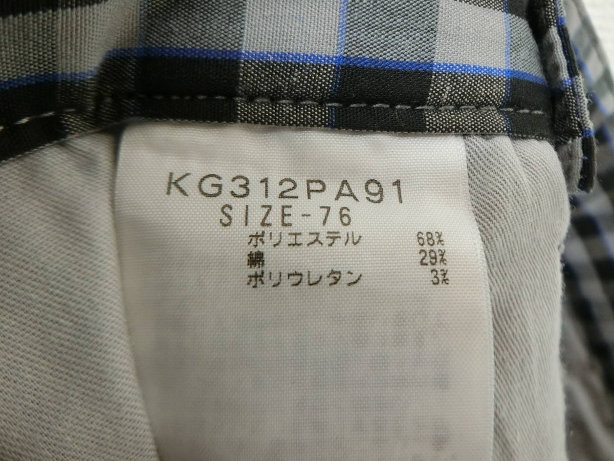 【感謝セール】【美品】Kappa(カッパ) パンツ 黒グレー レディース 76 ゴルフウェア 2008-0735 中古_画像6