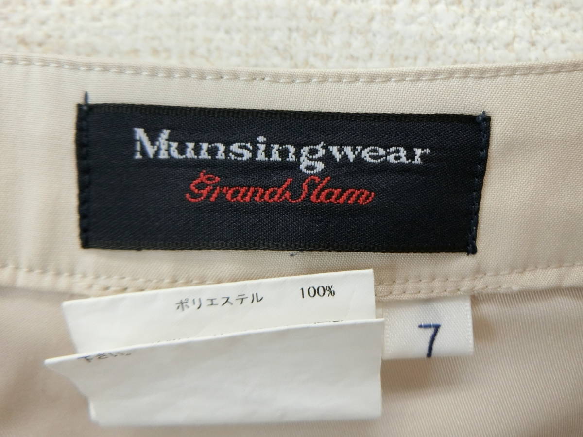 【感謝セール】Munsingwear(マンシングウェア) ハーフパンツ ベージュ レディース 7 ゴルフウェア 2103-0280 中古_画像6